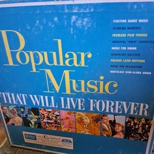 Popular Music That Will Live Forever - Blue Vinyl Album Cover
